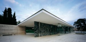 barcelona pavilion by mies van der rohe